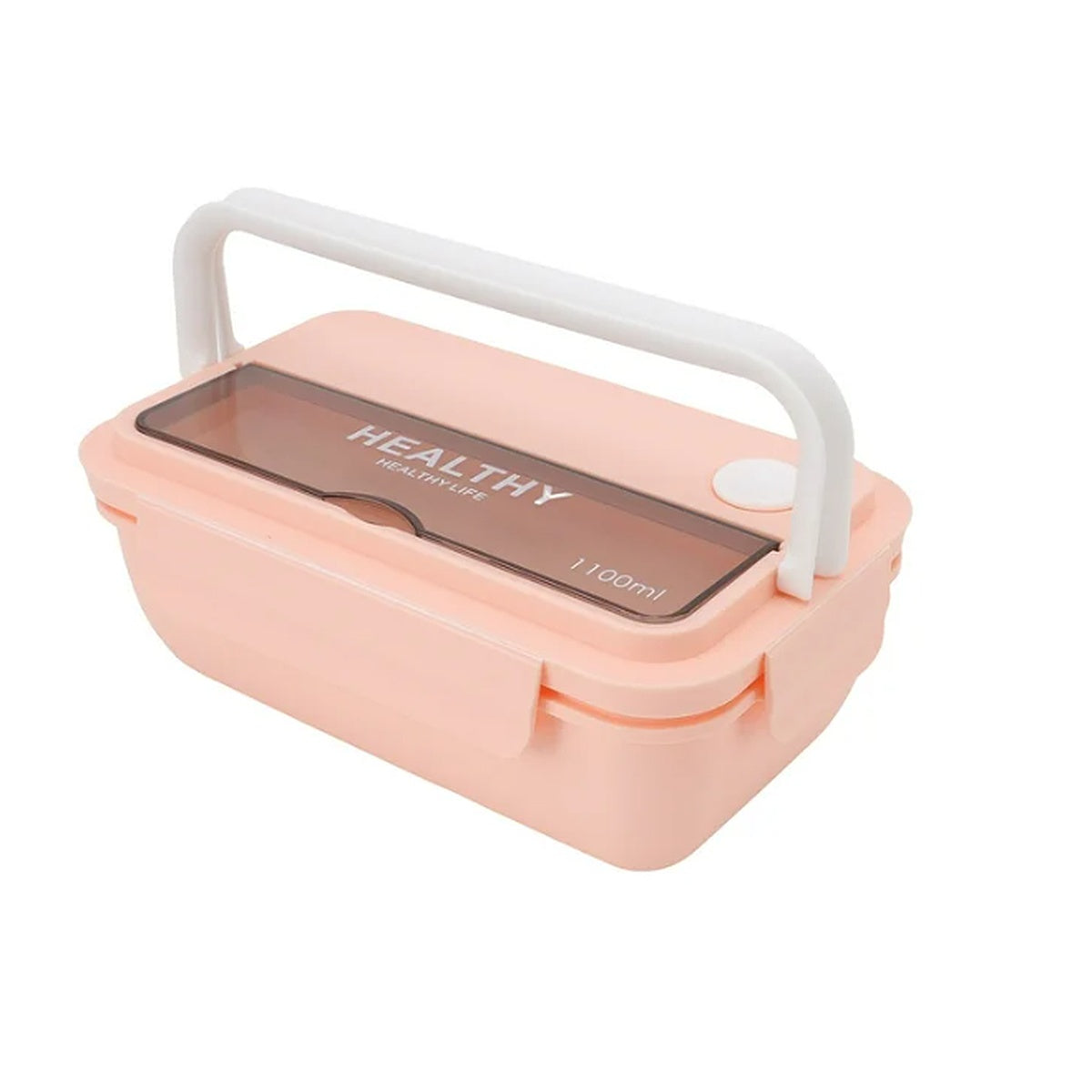 Marmita Térmica 2 Compartimentos 1100ml com Colher e Hashi - DD-2210