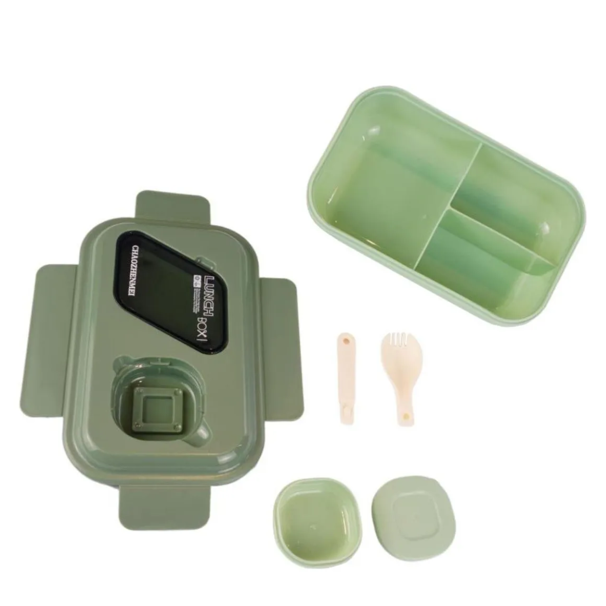 Marmita 3 Divisórias Com Talher e Porta Tempero - CMM-2230