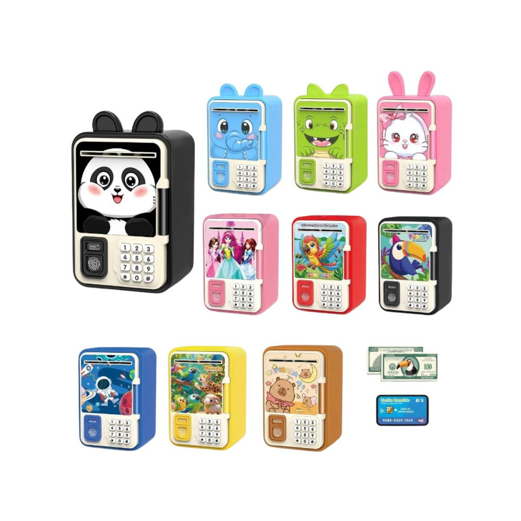 Mini Cofrinho Infantil com Senha e Desbloqueio por Impressão Digital - TW885