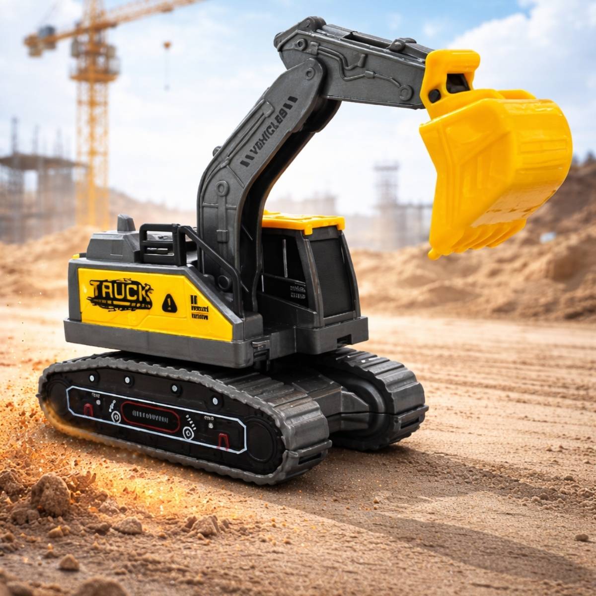 Mini Veículos de Construção Infantil – Escavadeira + Carregadeira - A375285/83