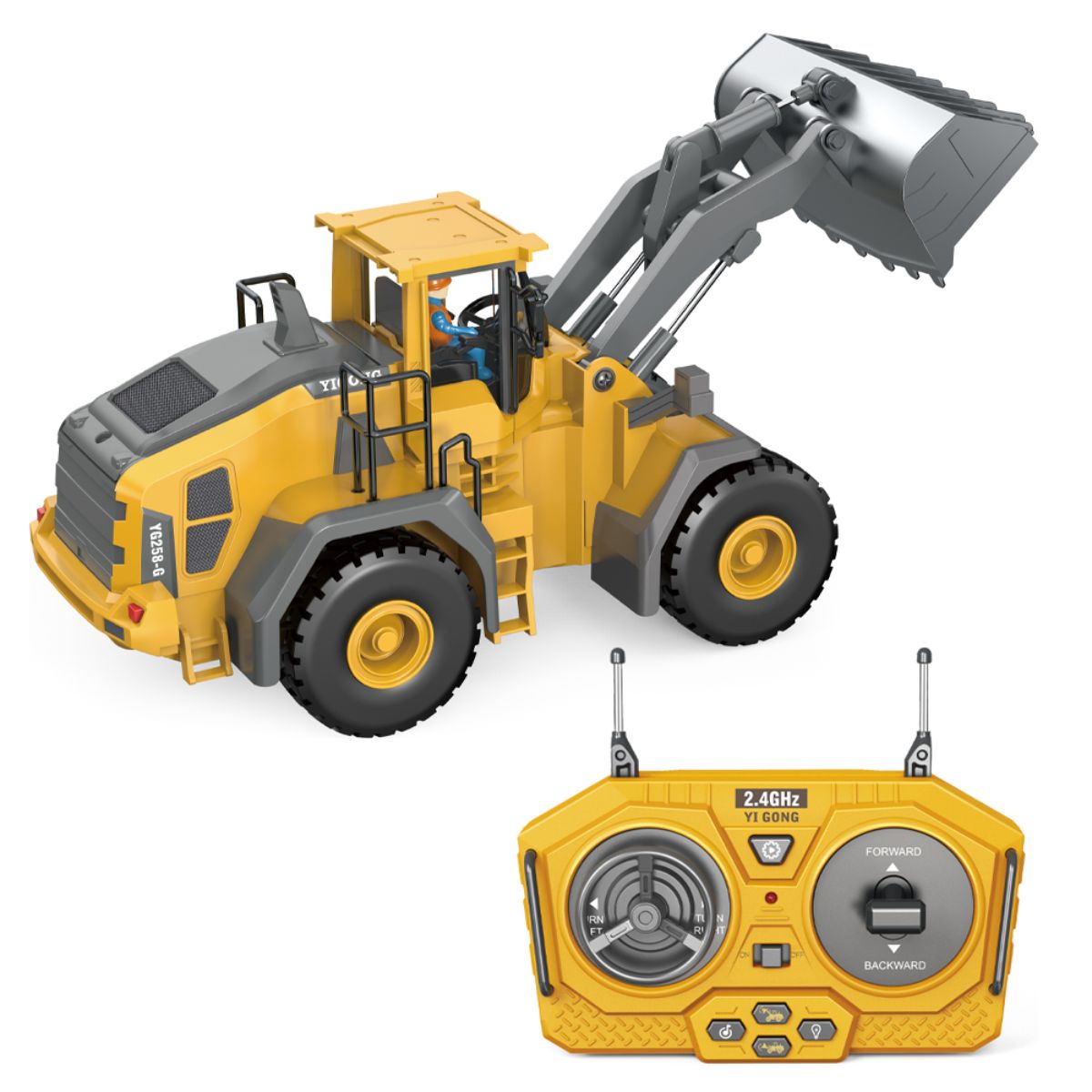 Pá Carregadeira Controle Remoto com Luzes - TW888-1057