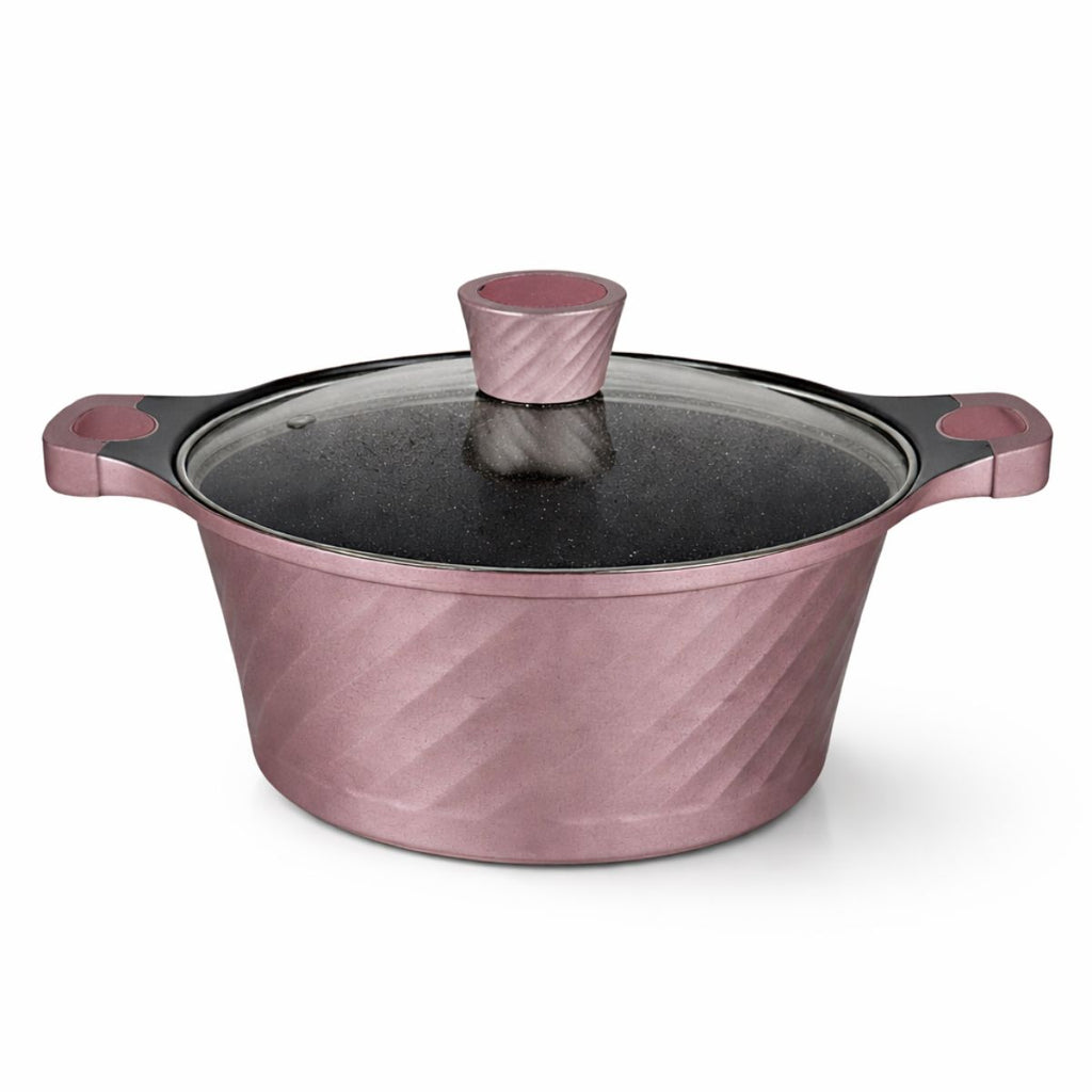 Panela Caçarola 28cm Antiaderente com Tampa de Vidro - CPN0027