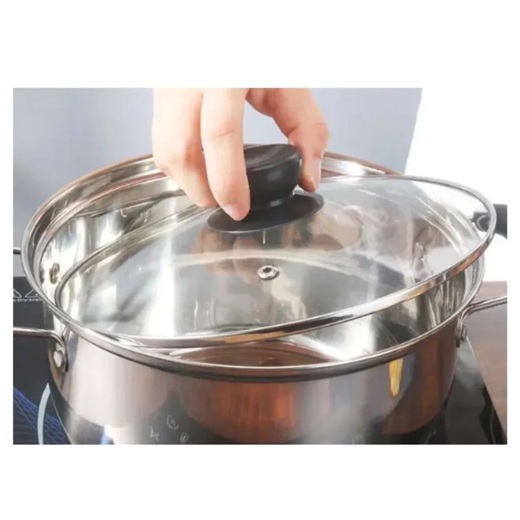Panela de Aço Inox 18 cm para Sopas e Caldos - XC-70939
