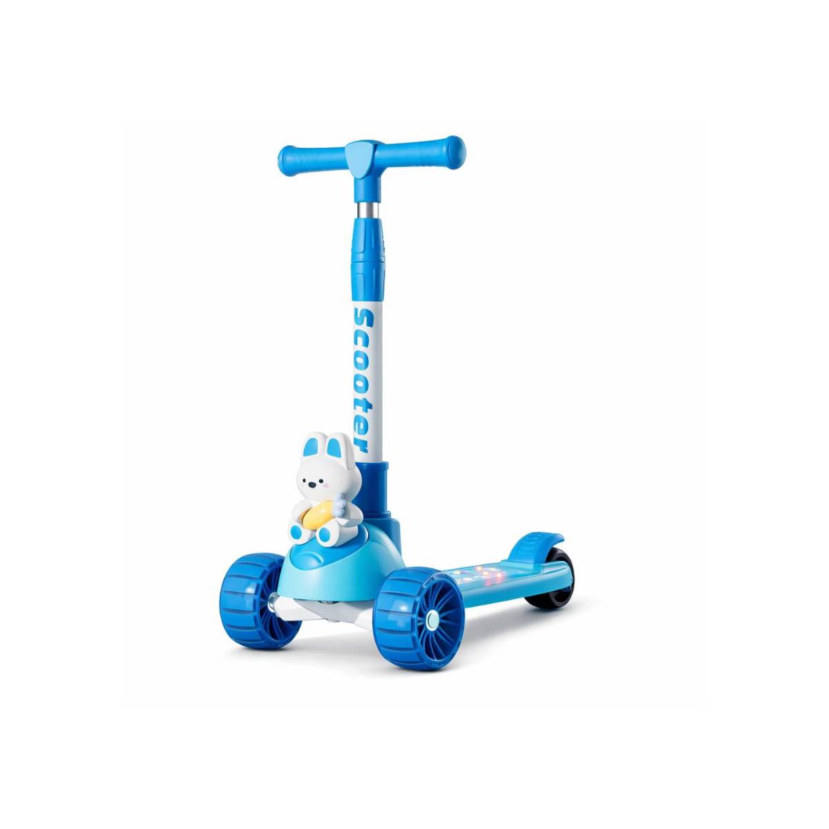 Patinete Coelhinho Azul Infantil com Luz E Som e Regulagem -  LUA601-001