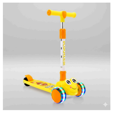 Patinete Infantil 3 Rodas – Sapo - AA00019