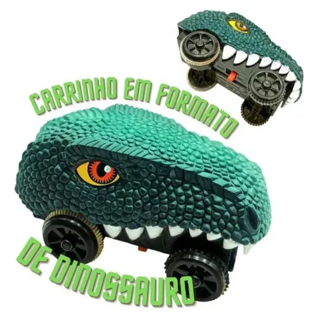 Pista Dinossauro Flexível com Carrinho e Acessórios Divertidos - A203925
