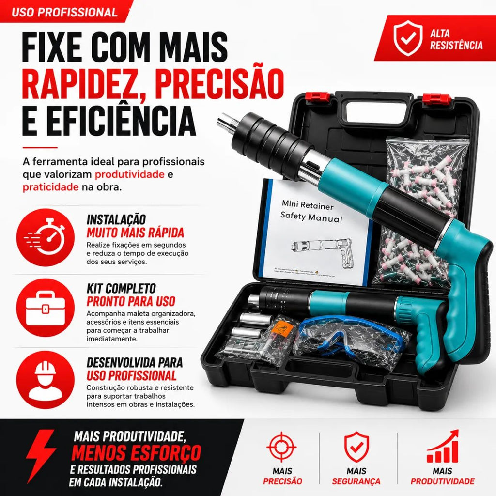 Pistola De Fixação Finca Pinos - FEL0011