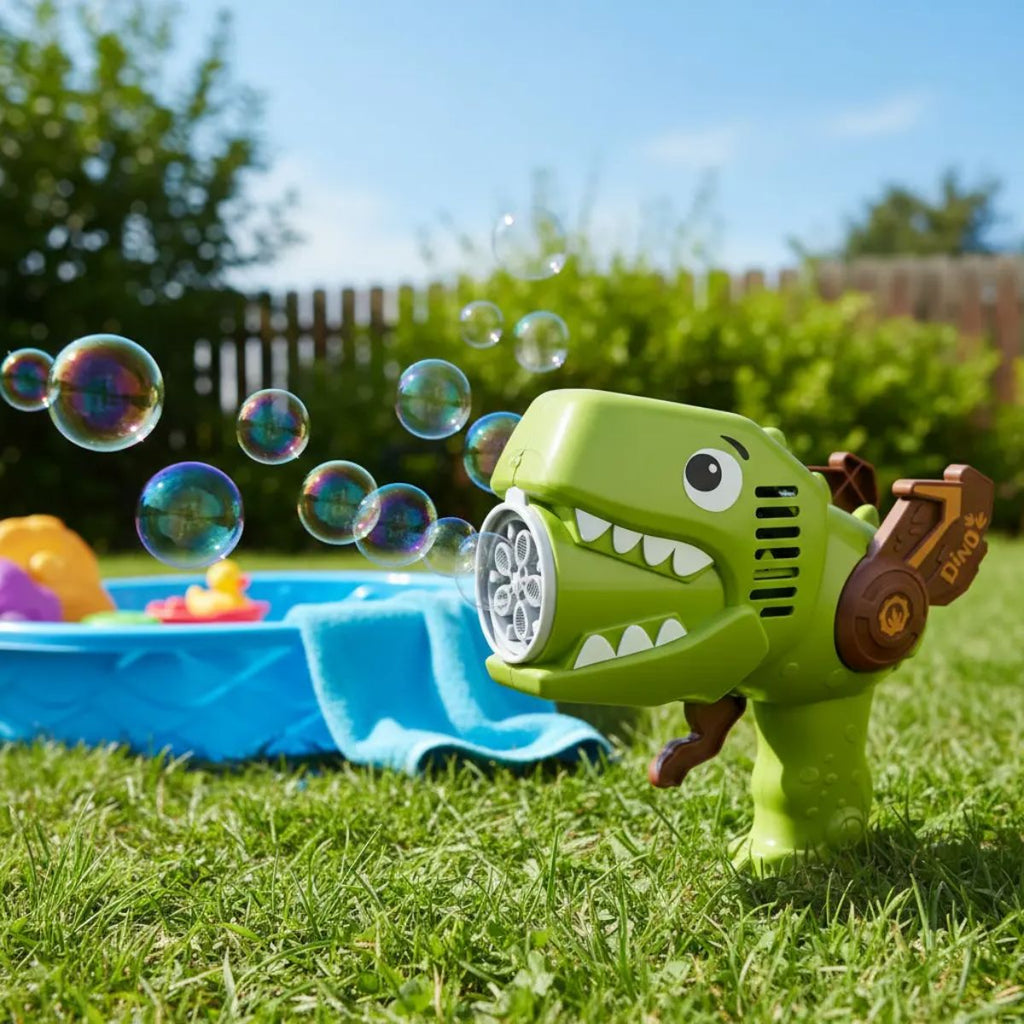 Pistola de Bolhas Dinossauro Infantil - BJG00007