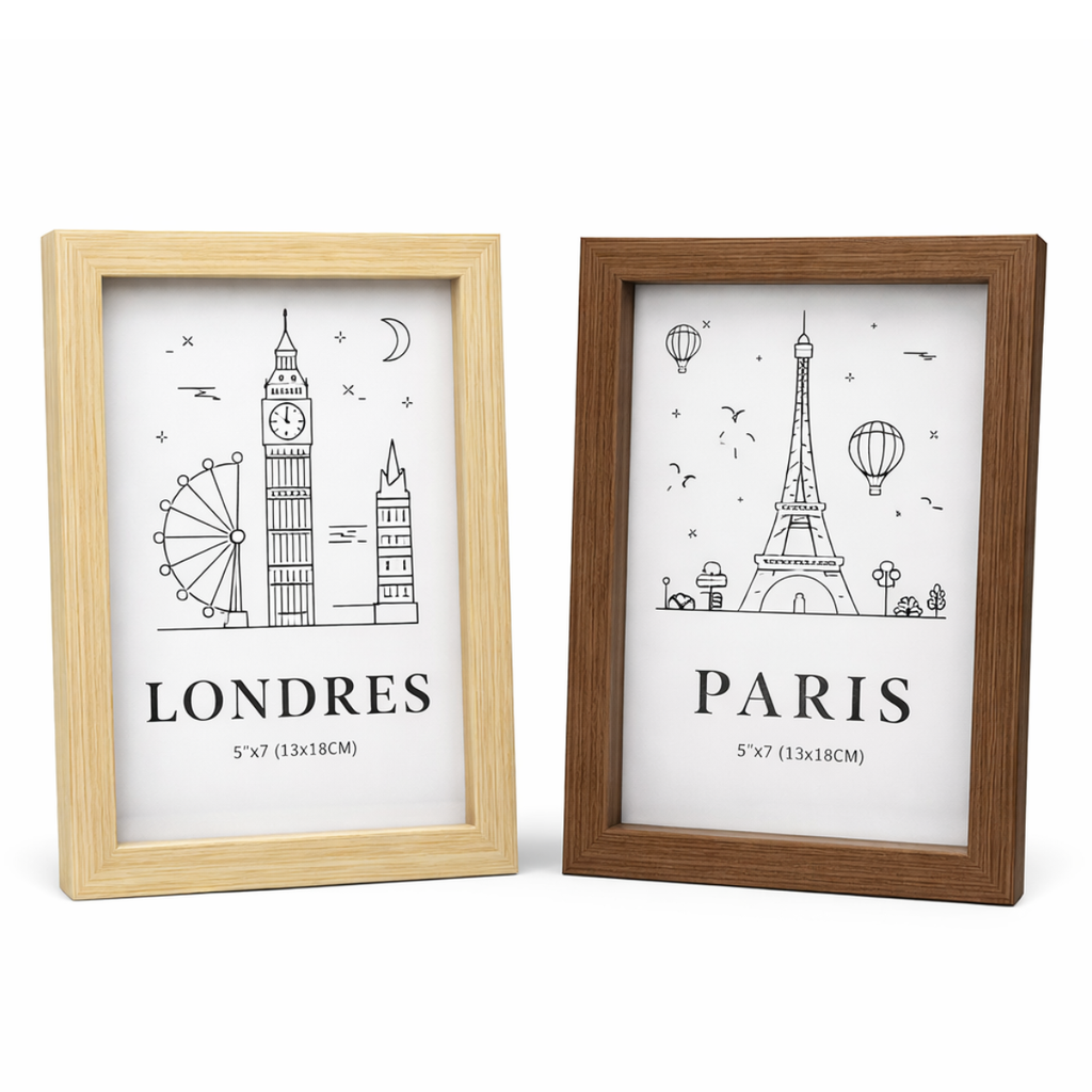 Porta-Retrato Decorativo Paris e Londres (13x18cm) - FDA0011
