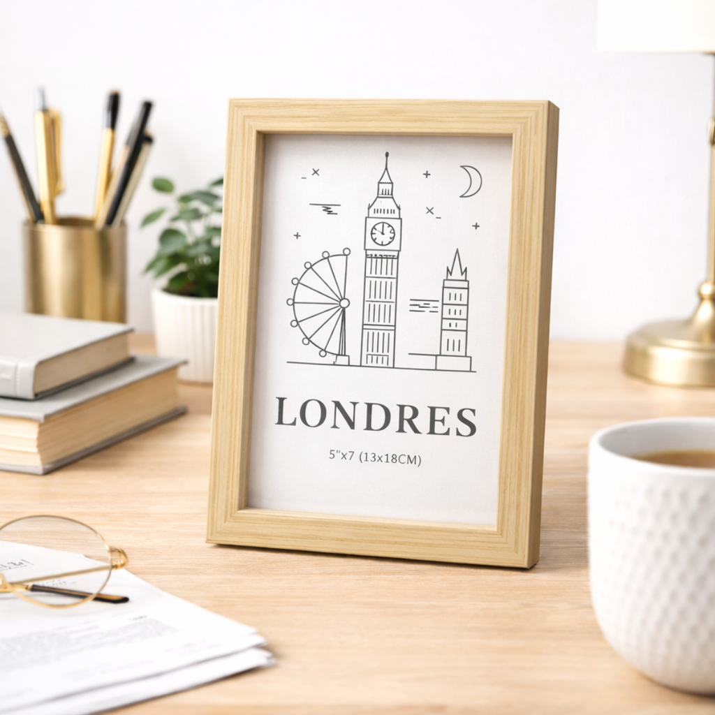 Porta-Retrato Decorativo Paris e Londres (13x18cm) - FDA0011