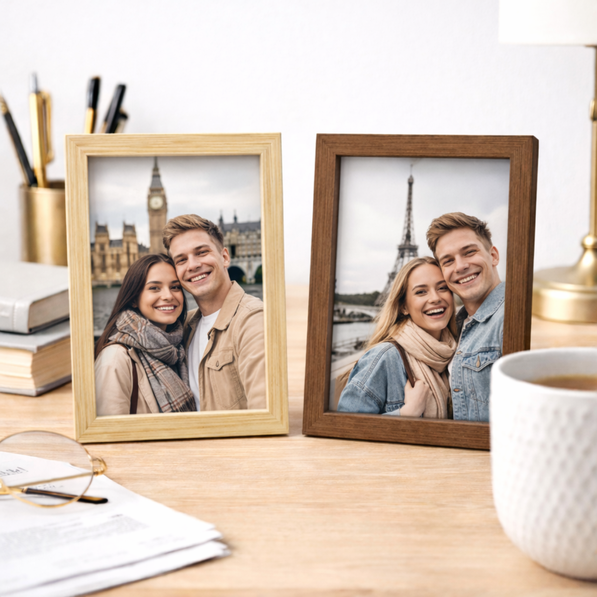 Porta-Retrato Decorativo Paris e Londres (13x18cm) - FDA0011