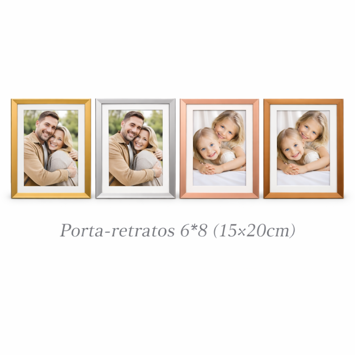 Porta-Retratos 15x20cm Cores Variadas Decorativo - FDA0005