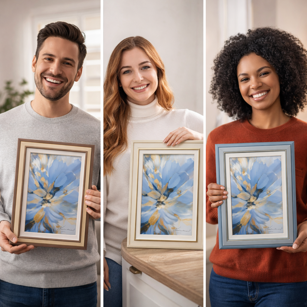 Porta Retrato Moldura Decorativa Elegante (15x20cm）- FDA0030