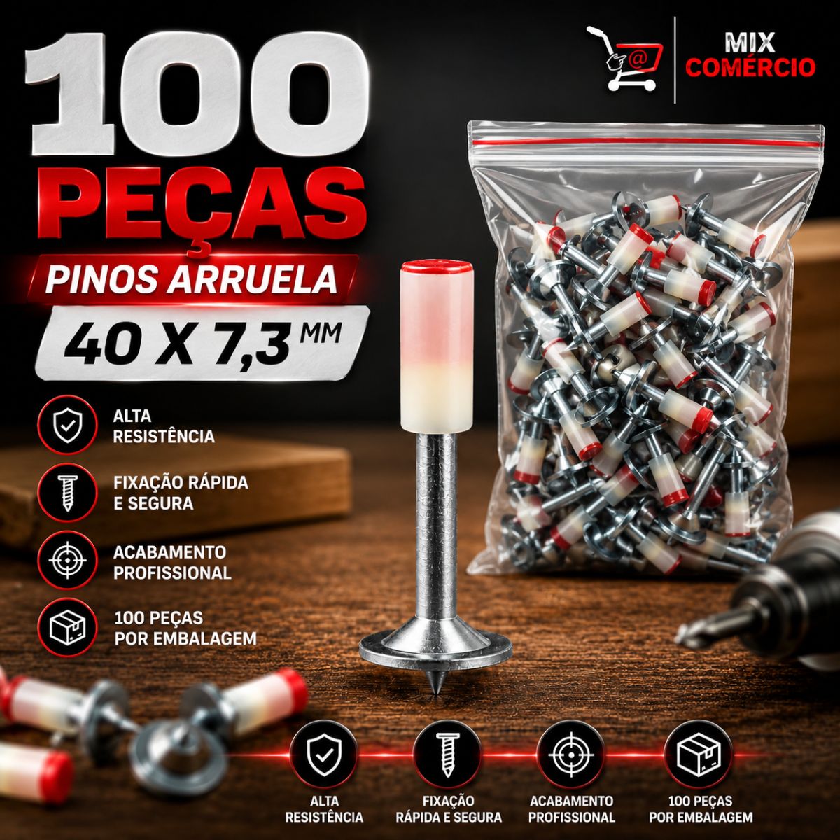 Pregos Para Pistola Finca Pinos - FEL0012