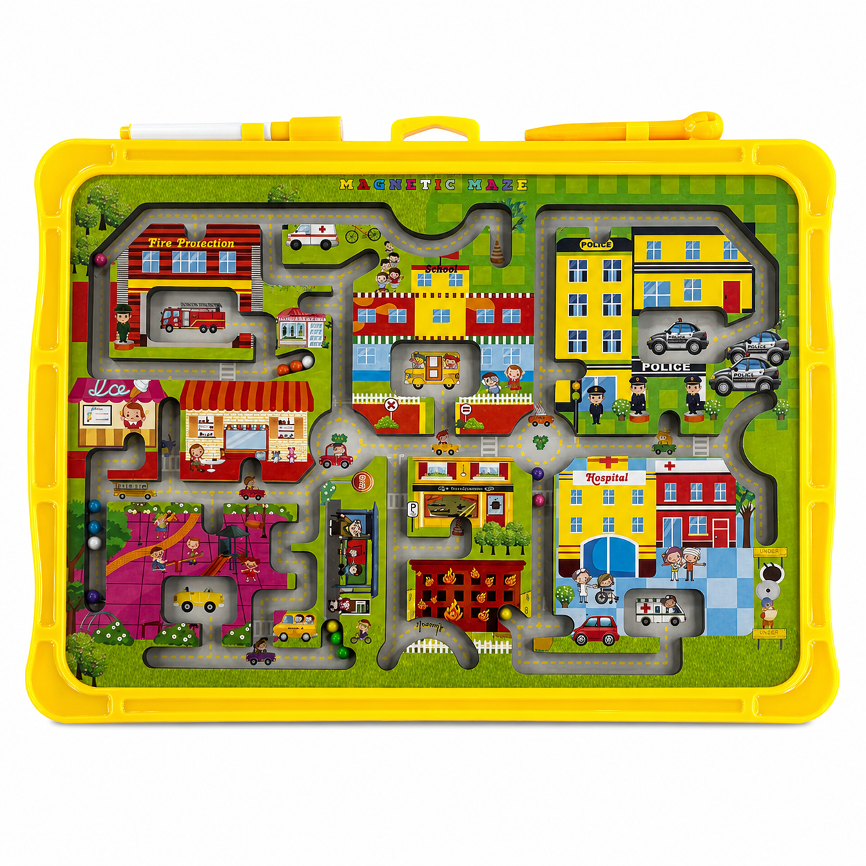 Tabuleiro Labirinto Infantil Educativo com Bolinhas - TW881-5