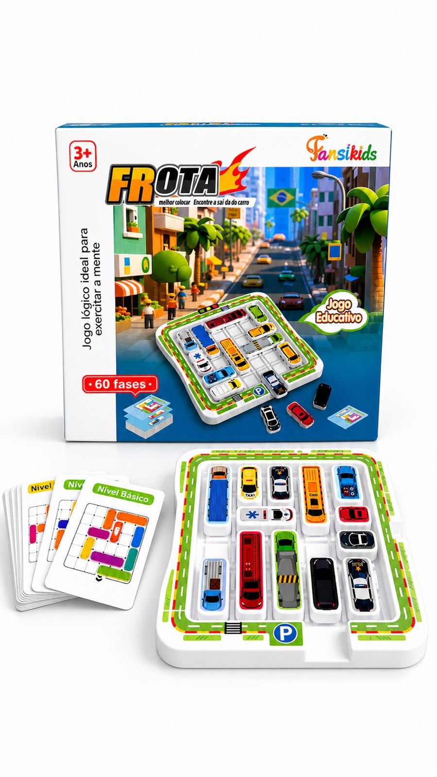 Jogo De Tabuleiro Raciocínio Lógico Frota Hora Do Rush - TW881A