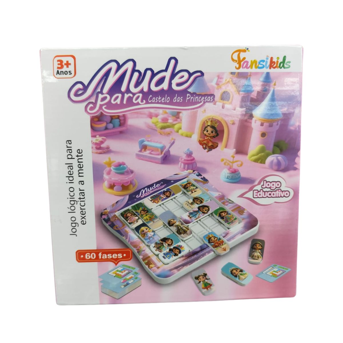 Jogo Lógico Fansikids Princesas 60 Fases Educativo Infantil | XDX CHIC