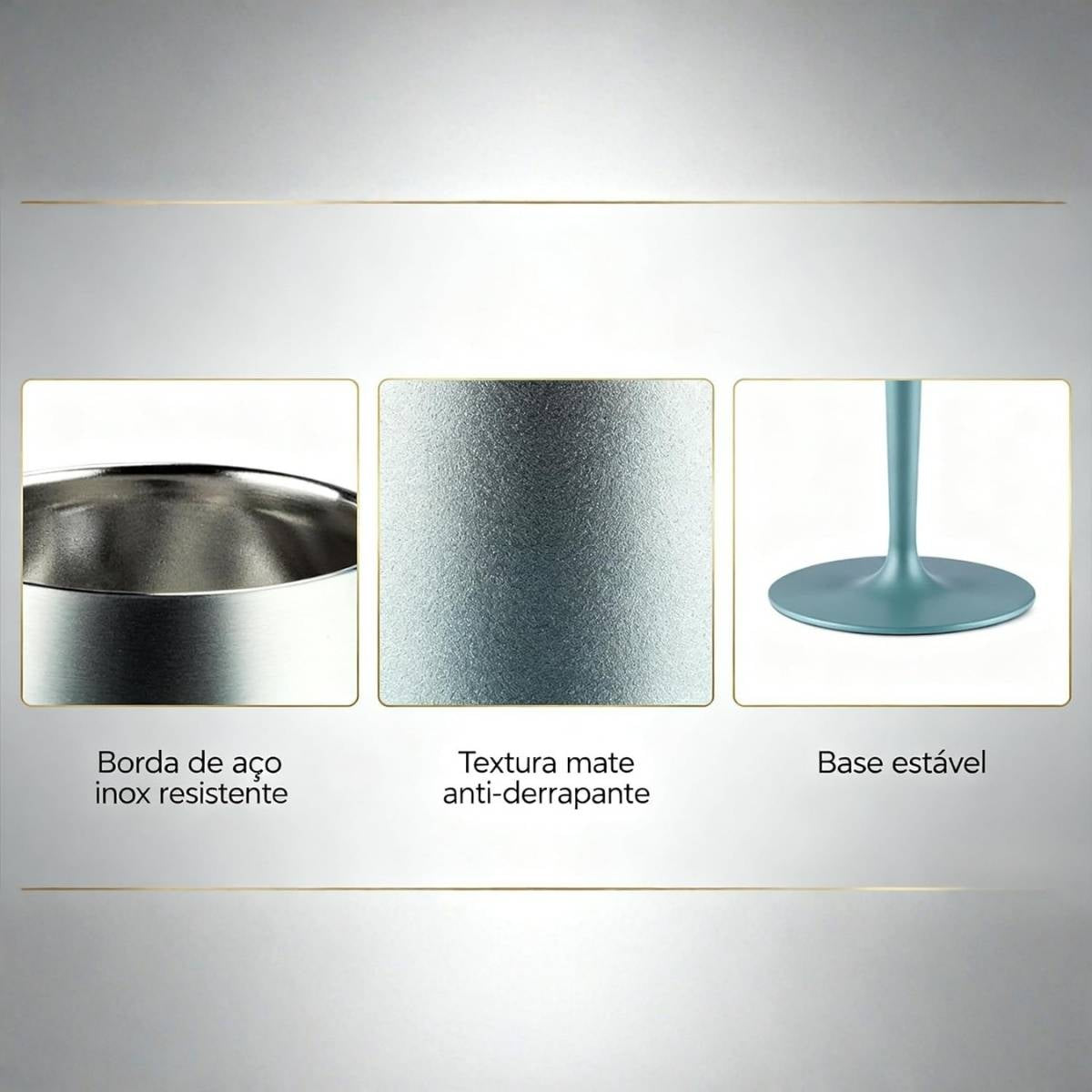 Taça Copo Térmico De Aço Inoxidável 2 Em 1 - 410ml - CGT4025