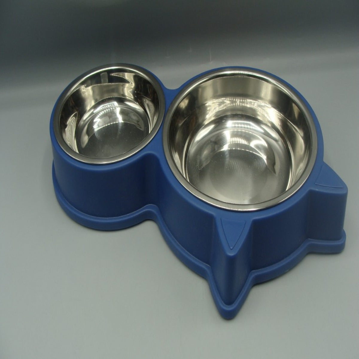 Tigela Inox Dupla para Pet com Base Antiderrapante - PPC00029