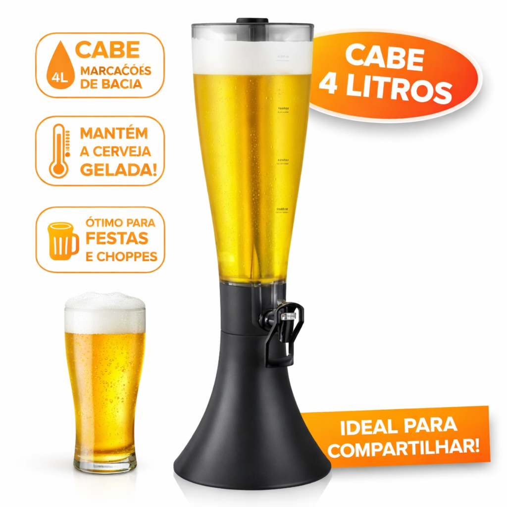Torre De Chopp Cerveja Super 4 Litros - CUA0001
