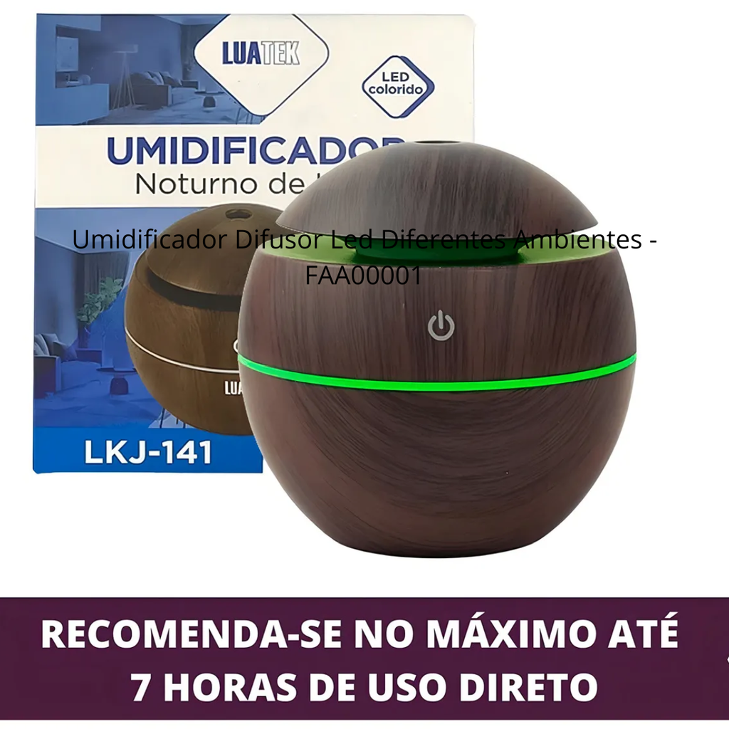 Umidificador Difusor Led Diferentes Ambientes - FAA00002
