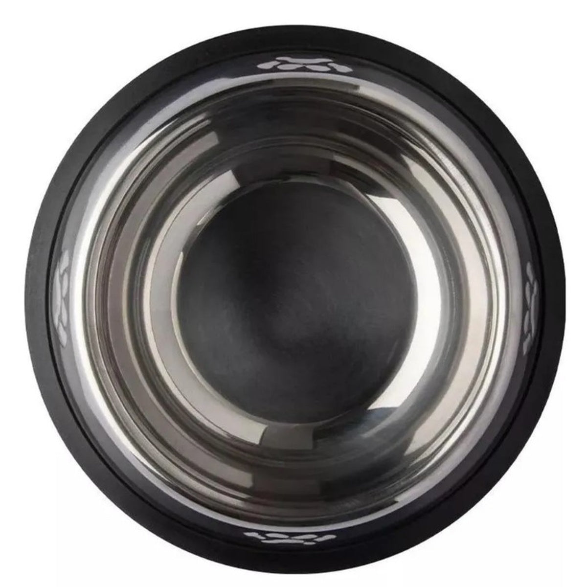 Vasilha Comedouro 16 cm / Bebedouro em Aço Inox com Base Antiderrapante - XDXGW09