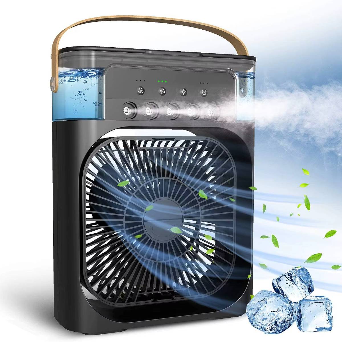 Ventilador Médio Portátil 3 Velocidades com Umidificador - VTX0002