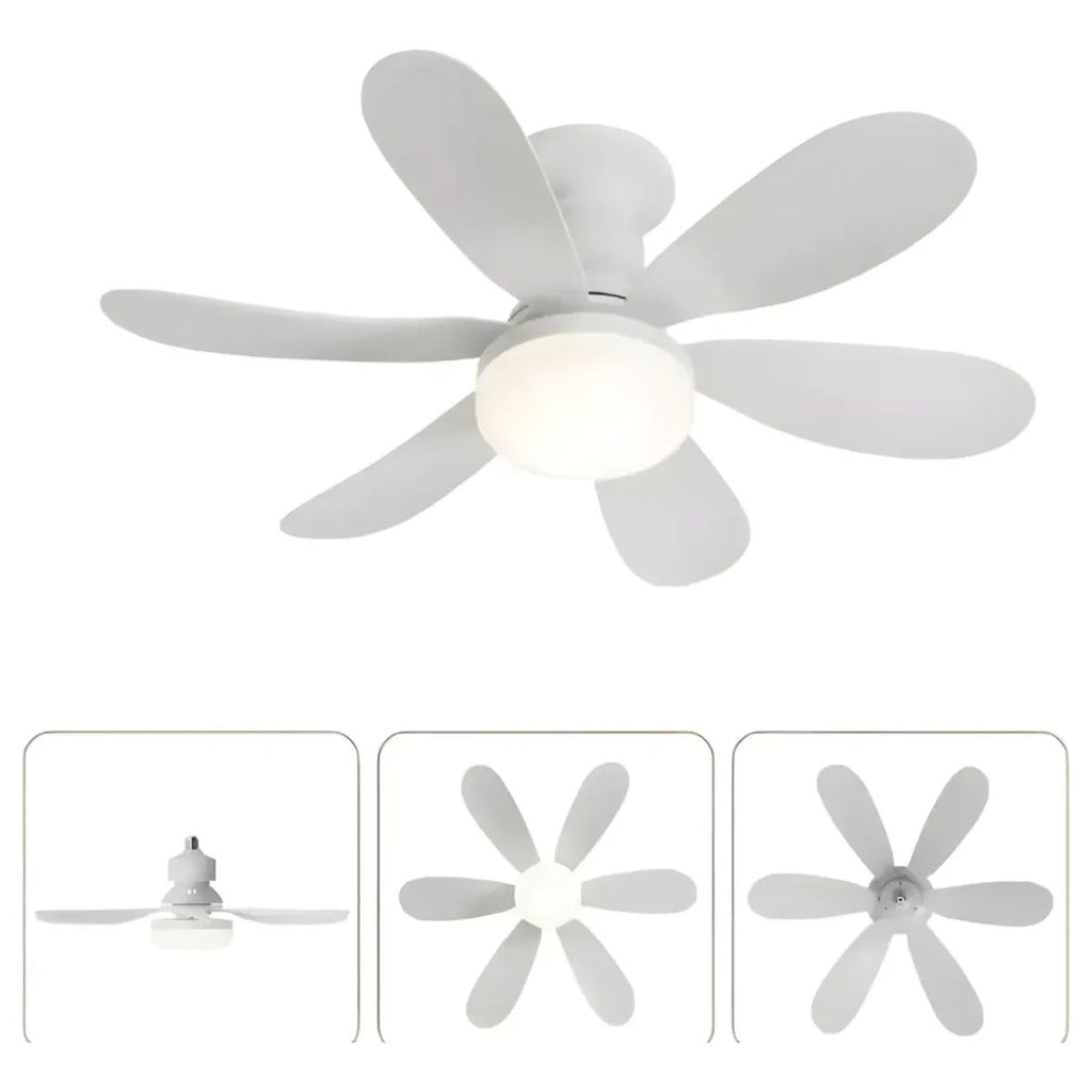Ventilador Portátil para Soquete E27 com Iluminação LED - QE-520A