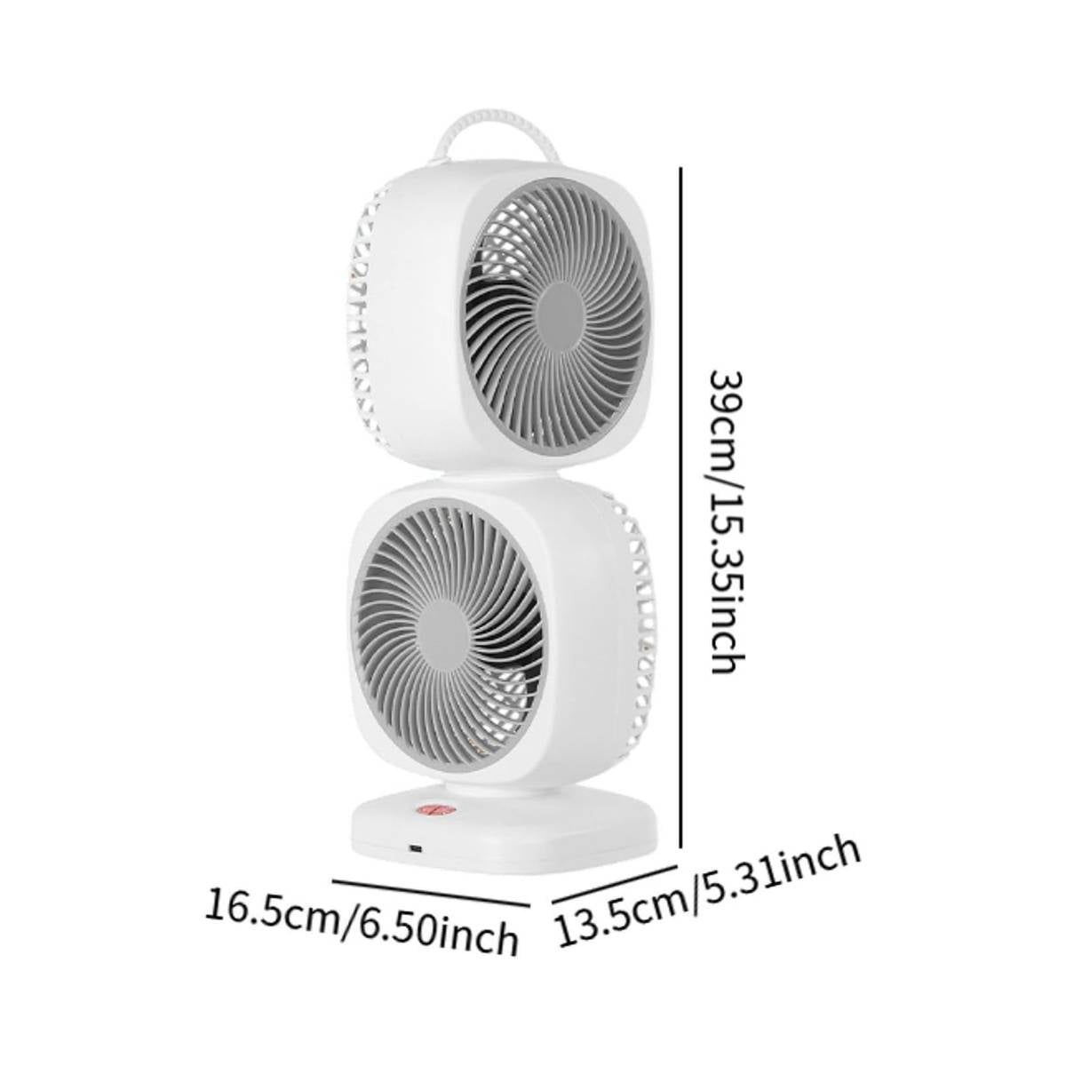 Ventilador Rotativo de Camada Dupla com Refrigeração Portátil - VTX0007
