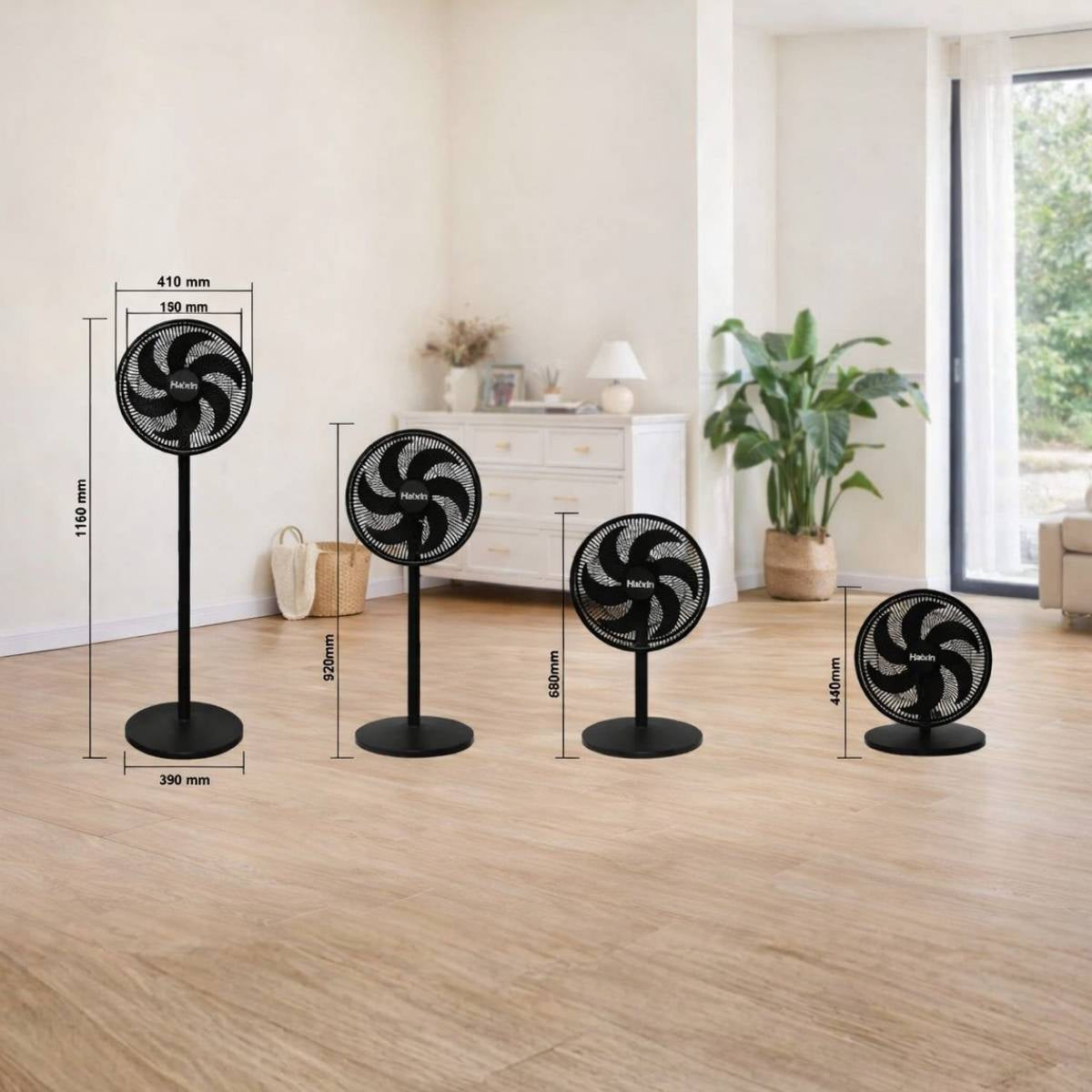 Ventilador de Chão Ajustável 127V – Estrutura Regulável - LA410-127V-BC/PT