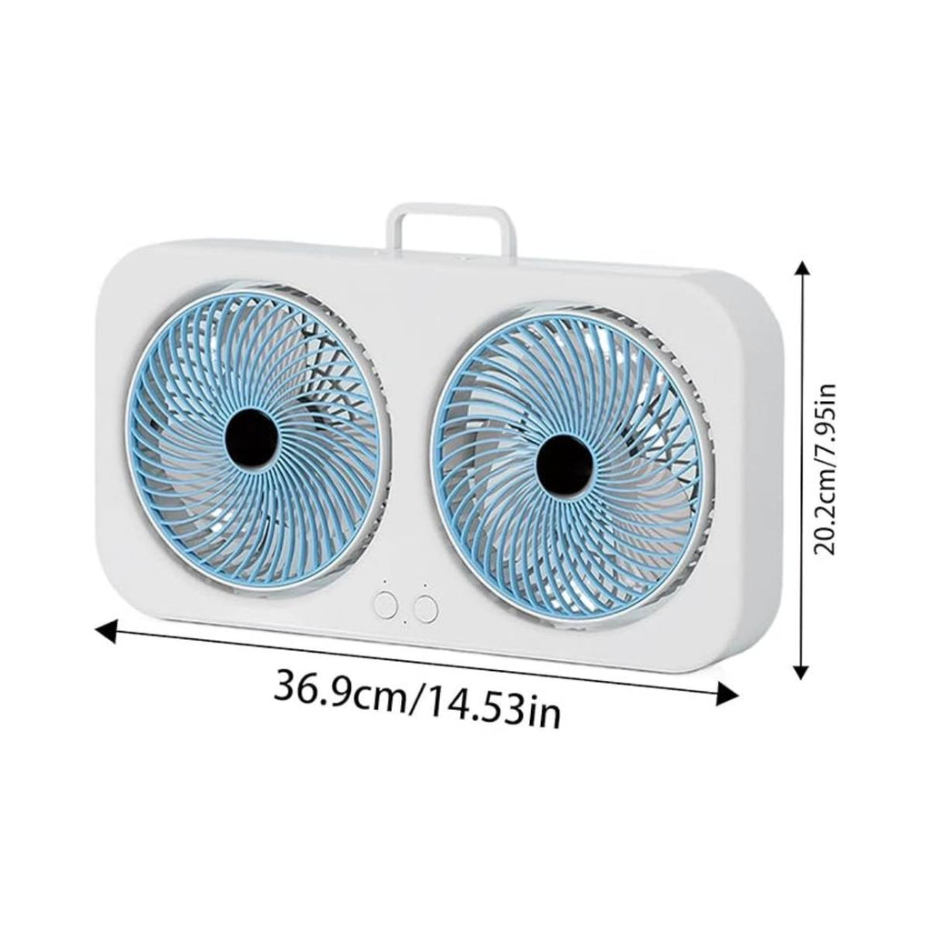 Ventilador de Mesa Cooler Pequeno de Duas Cabeças USB - VTX0010