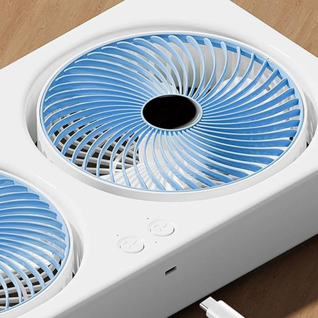 Ventilador de Mesa Cooler Pequeno de Duas Cabeças USB - VTX0010