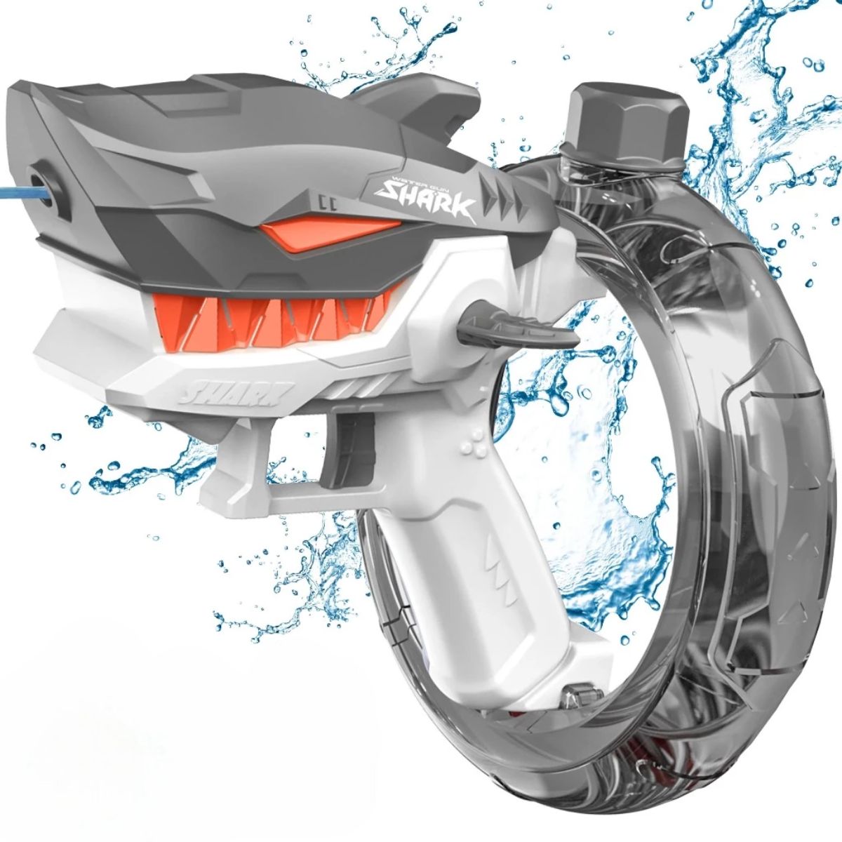 Brinquedo Pistola de Água Tubarão Elétrica e Automática - BJG00010