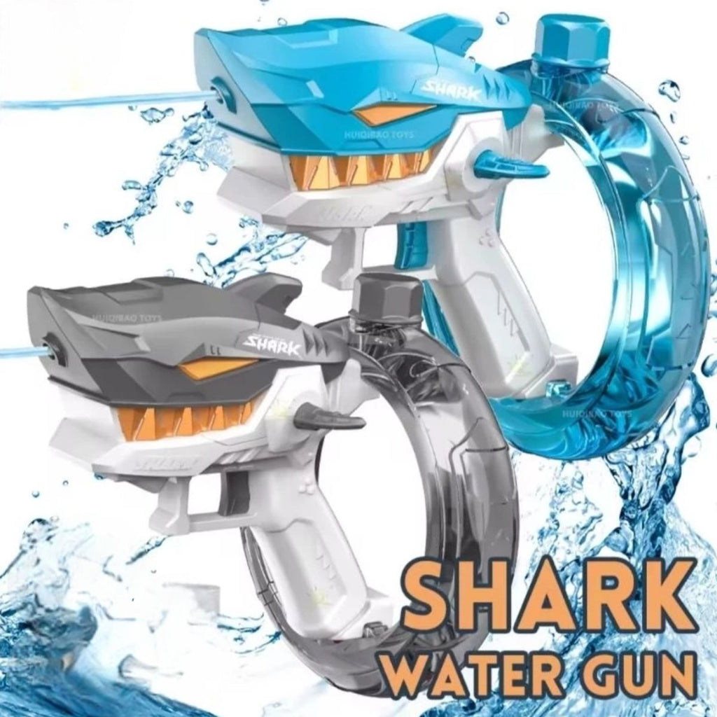 Brinquedo Pistola de Água Tubarão Elétrica e Automática - BJG00010