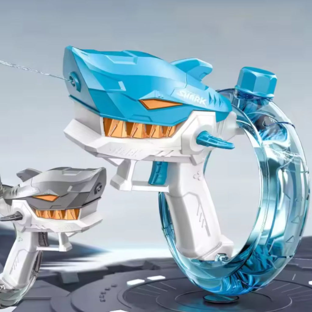 Brinquedo Pistola de Água Tubarão Elétrica e Automática - BJG00010
