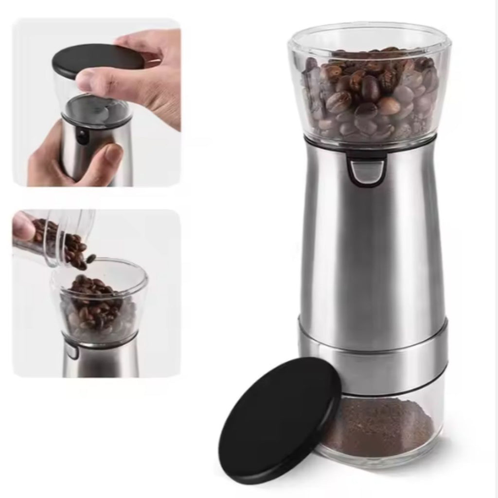 Moedor de Café Elétrico Portátil Recarregável USB Ajustável - LH-YMQ3