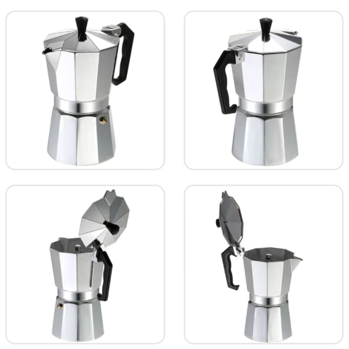 Cafeteira Italiana de Alumínio 450ml para até 9 Xícaras - XDX-915-5/6