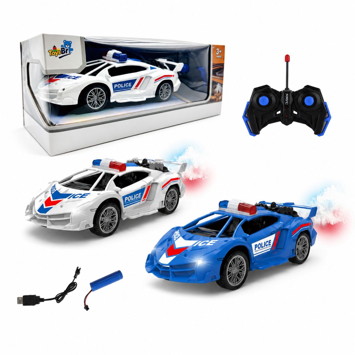 Carrinho de Polícia Controle Remoto - XK-002A