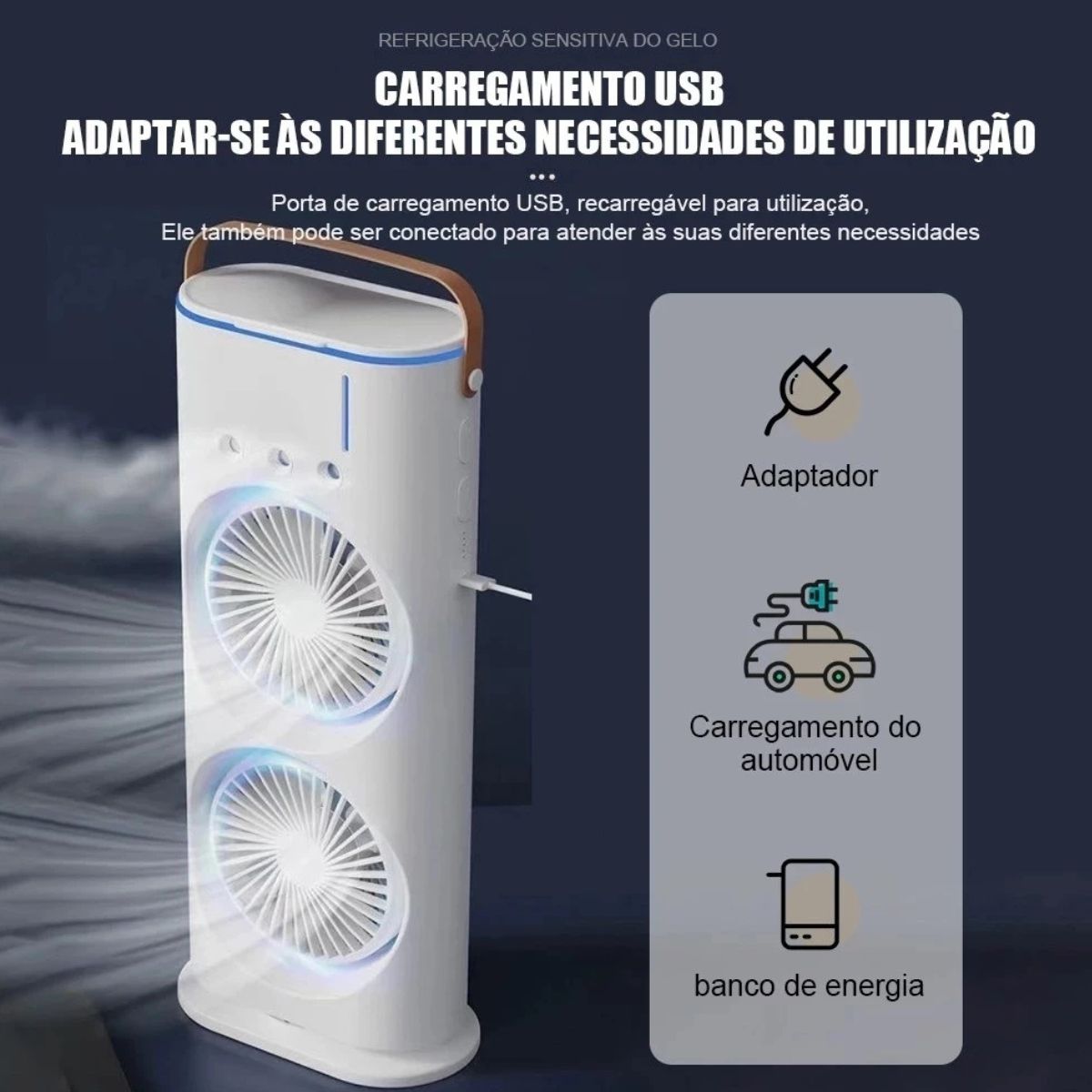 Ventilador Torre Portátil Oscilante com Controle Remoto - VTX0003