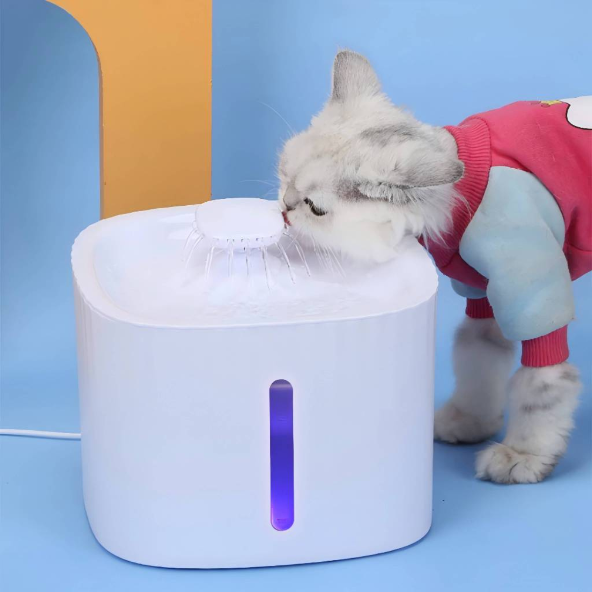 Caixa de Bebedouro Fonte Automático com Filtro 3 Estágios para Pet 3 Litros - NGB00001