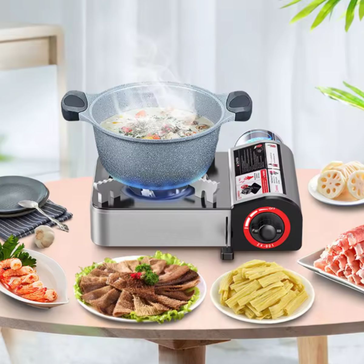 Fogão Portátil a Gás Butano com Ignição Automática - CFC0001