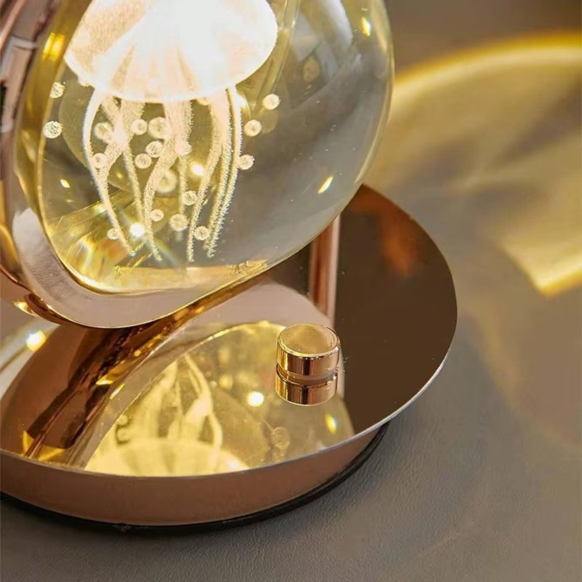 Luminária de Mesa Água Viva LED Touch 3 Cores Sem Fio USB - LPD0002