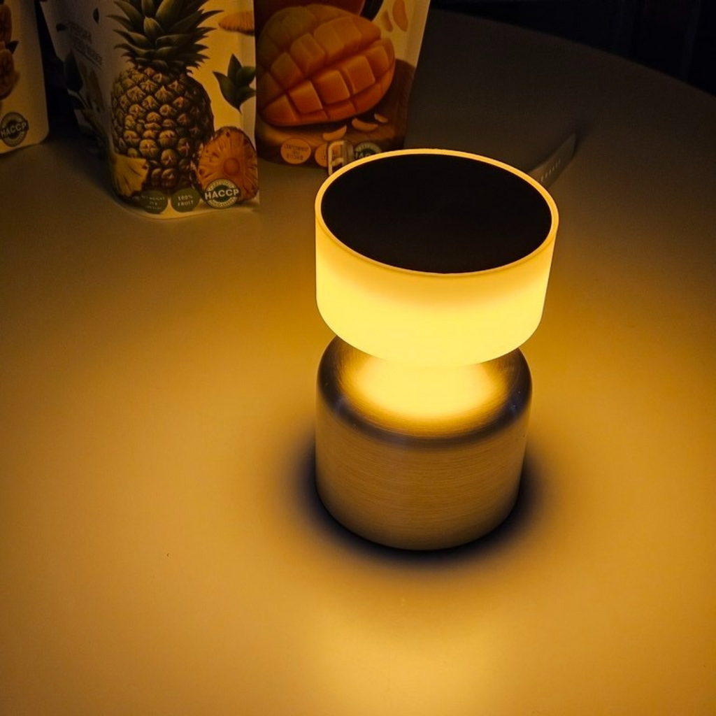 Luminária de Mesa LED Touch 3 Cores Sem Fio Recarregável - LPD0009