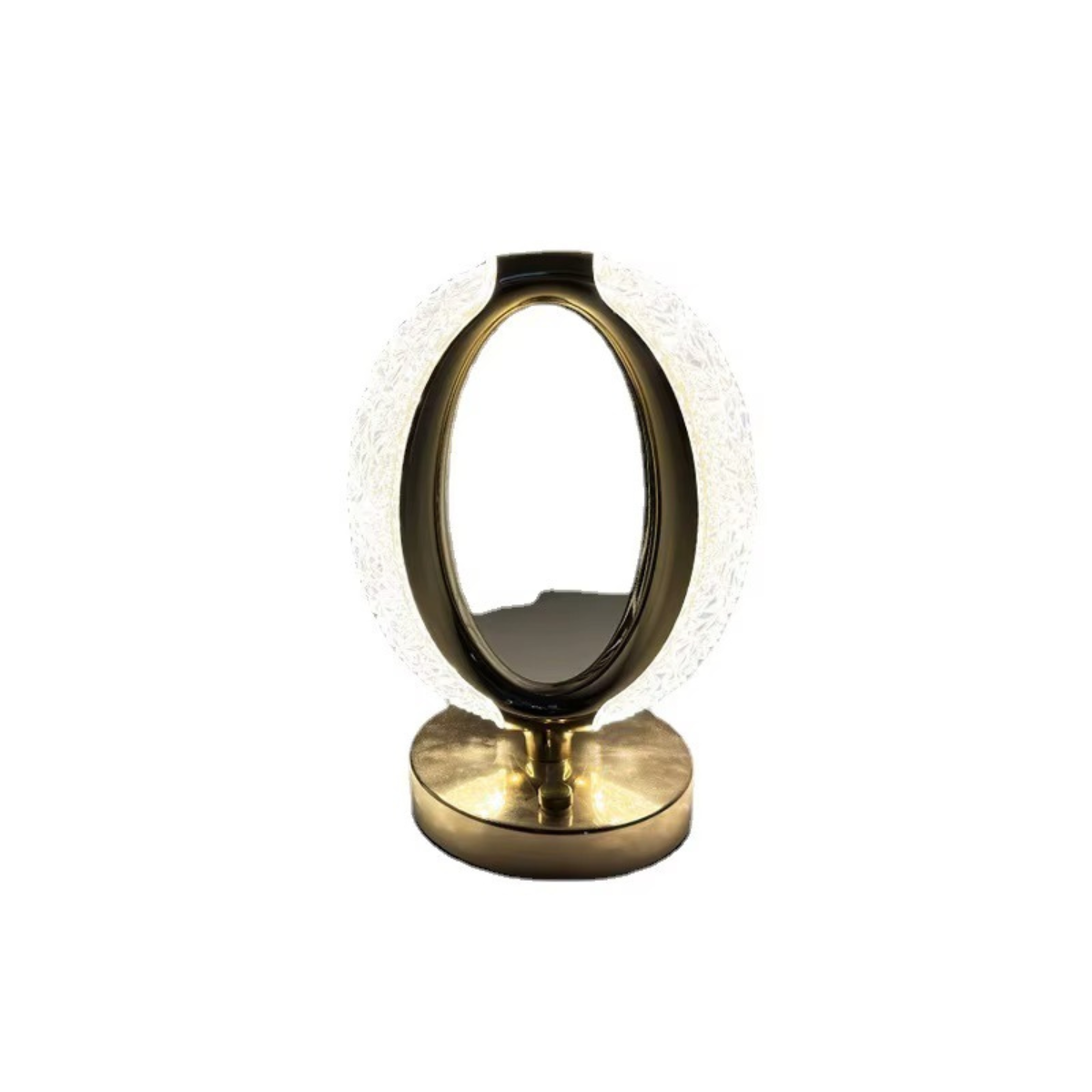 Luminária de Mesa Cristal LED 3 Cores Touch Sem Fio USB - LPD0010