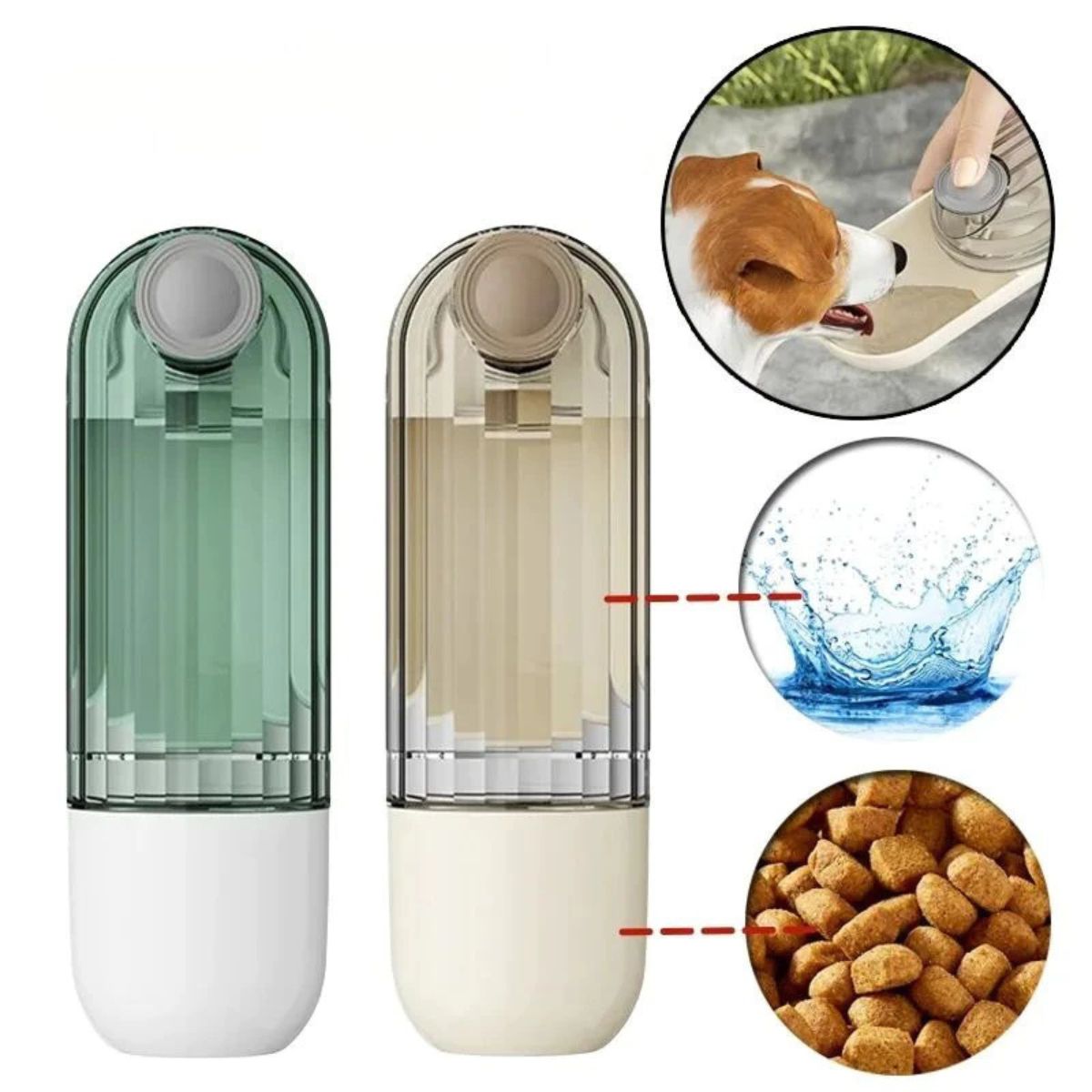 Garrafa de Água Portátil Para Animais de Estimação 200ml - 120 Und - PPC00002