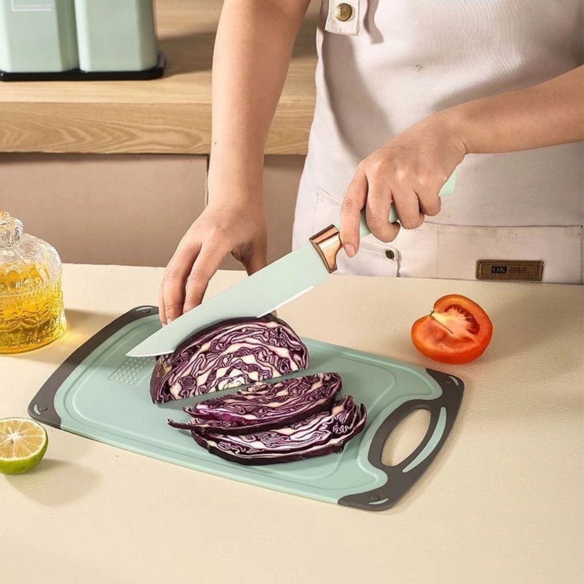 Kit Utensílios de Cozinha 19 Peças Silicone com Tábua - CSC00020