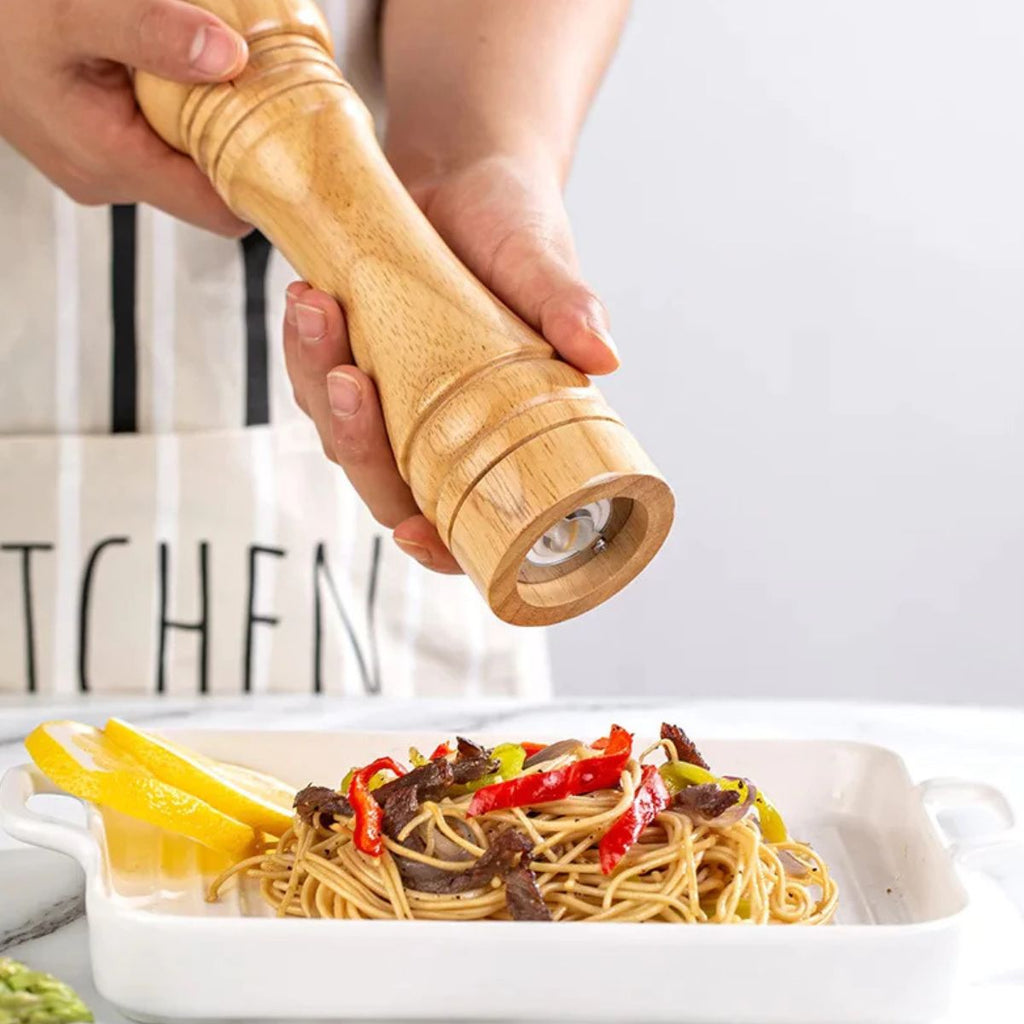 Moedores de Sal e Pimenta em Madeira Controle a Moagem - LH-002