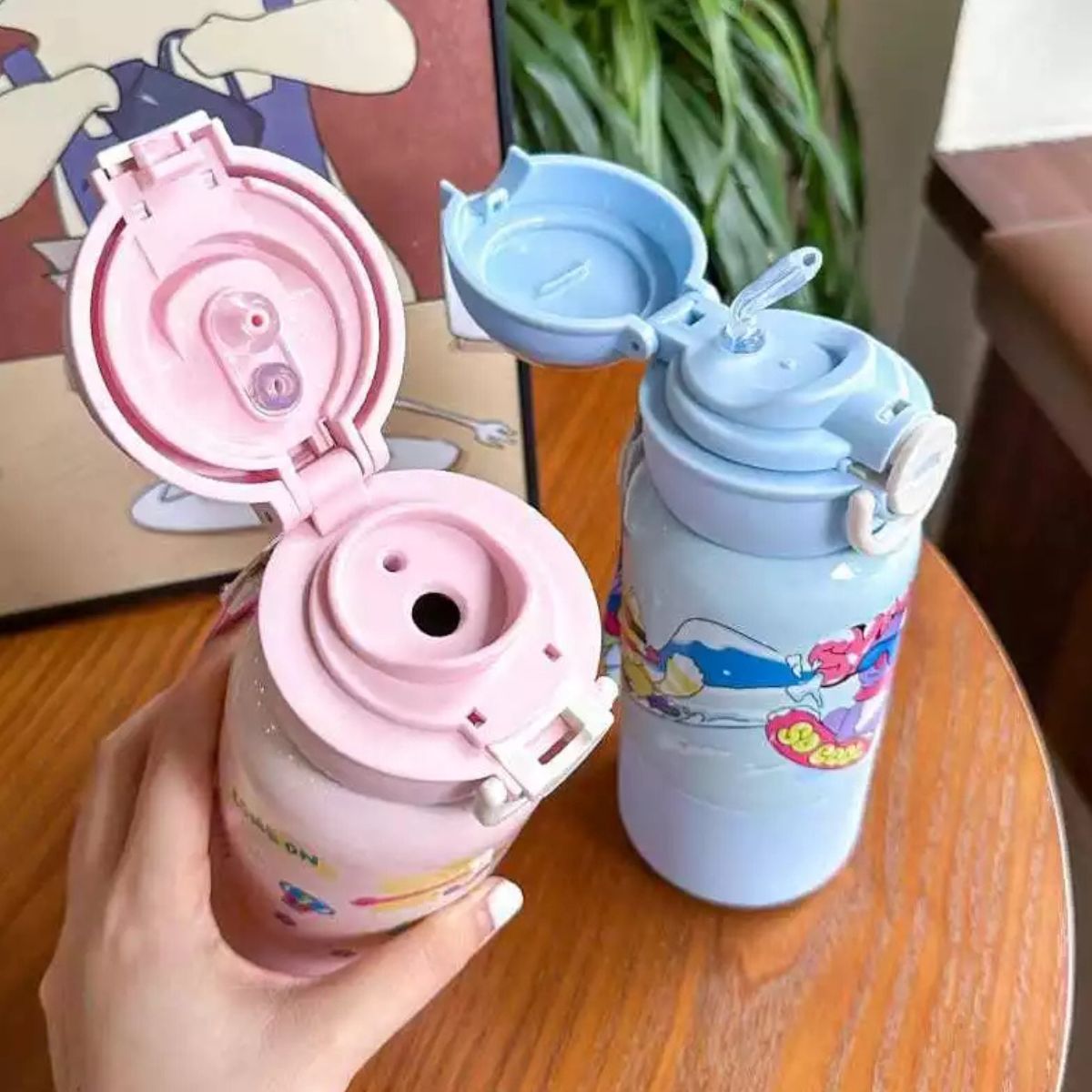 Garrafa Térmica Infantil Estampada Com Canudo 500ML - CGT4020