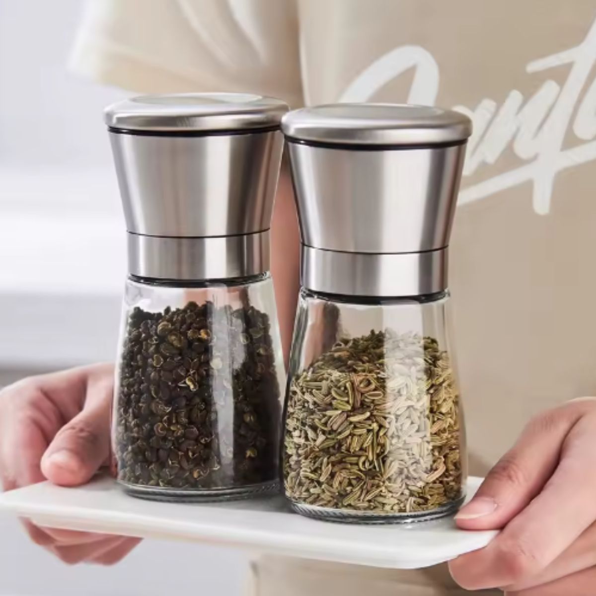 Moedor de Pimenta e Sal com Moinho de Aço Inoxidável - XDX-2080-13