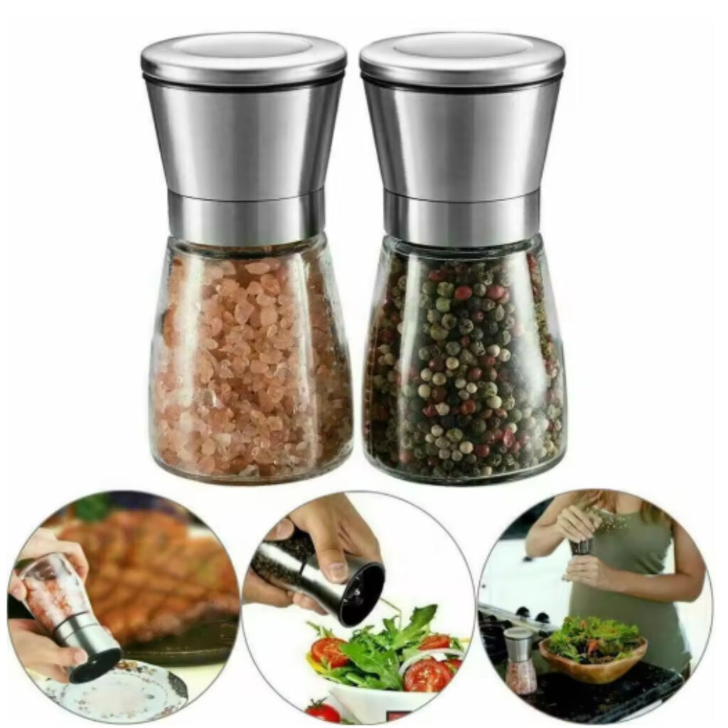 Moedor de Pimenta e Sal com Moinho de Aço Inoxidável - XDX-2080-13